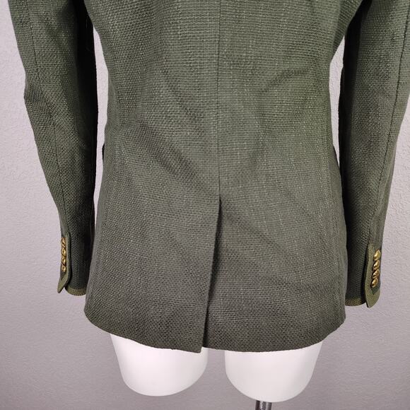 Veronica Beard Edison Dickey Jacket Olive Green Double Breasted Size 8 - Picture 12 of 16